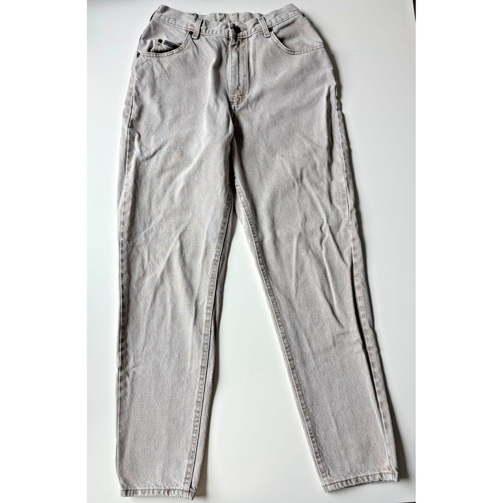 VTG Lee Riders High Waist Vintage MOM Gray Tapered Denim Jeans‎ Size 12 M